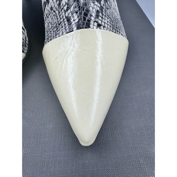 Rag  & Bone Beha Bone Black White Snakeskin Women's Size 9.5 NWB - Picture 4 of 11